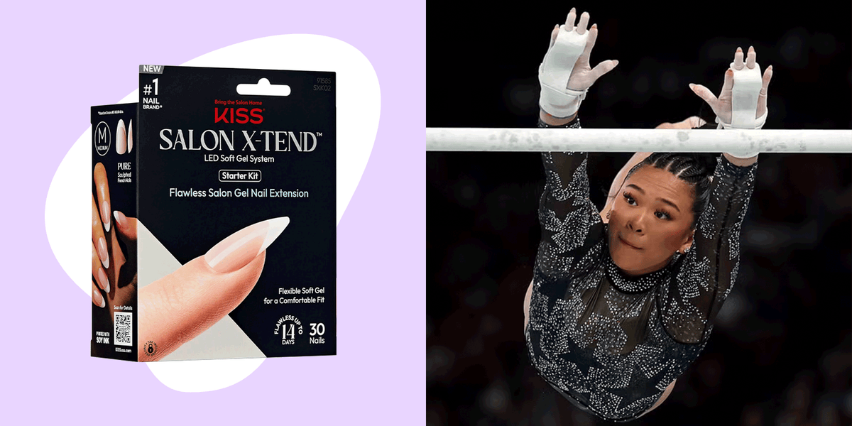 Gymnast Suni Lee Olympic Nails 2024