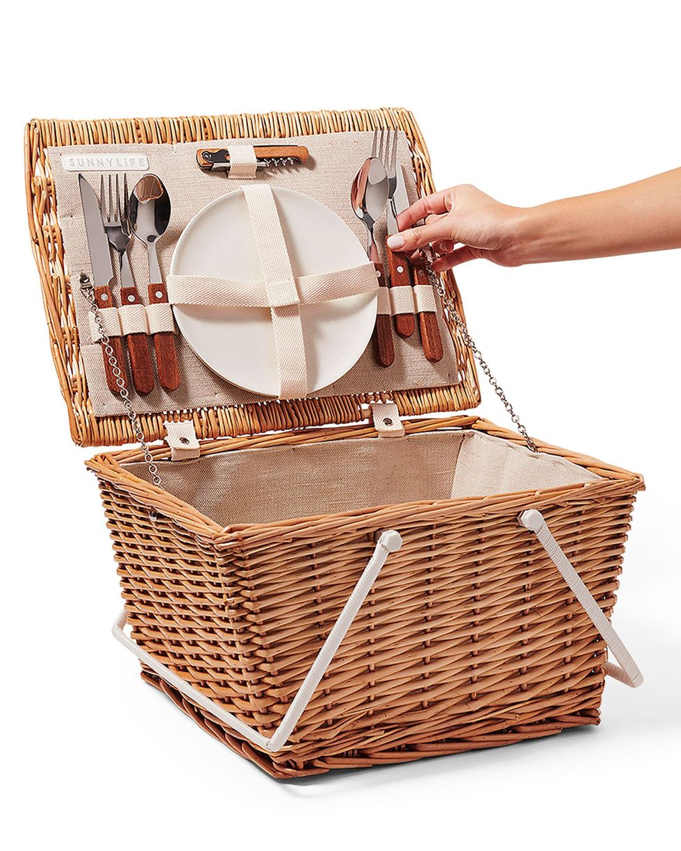 sunnylife, small picnic cooler basket