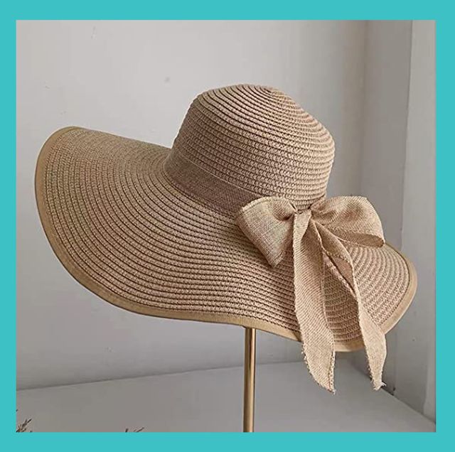 Womens Ladies Paper Straw Bucket Hat Breathable Fishing Caps