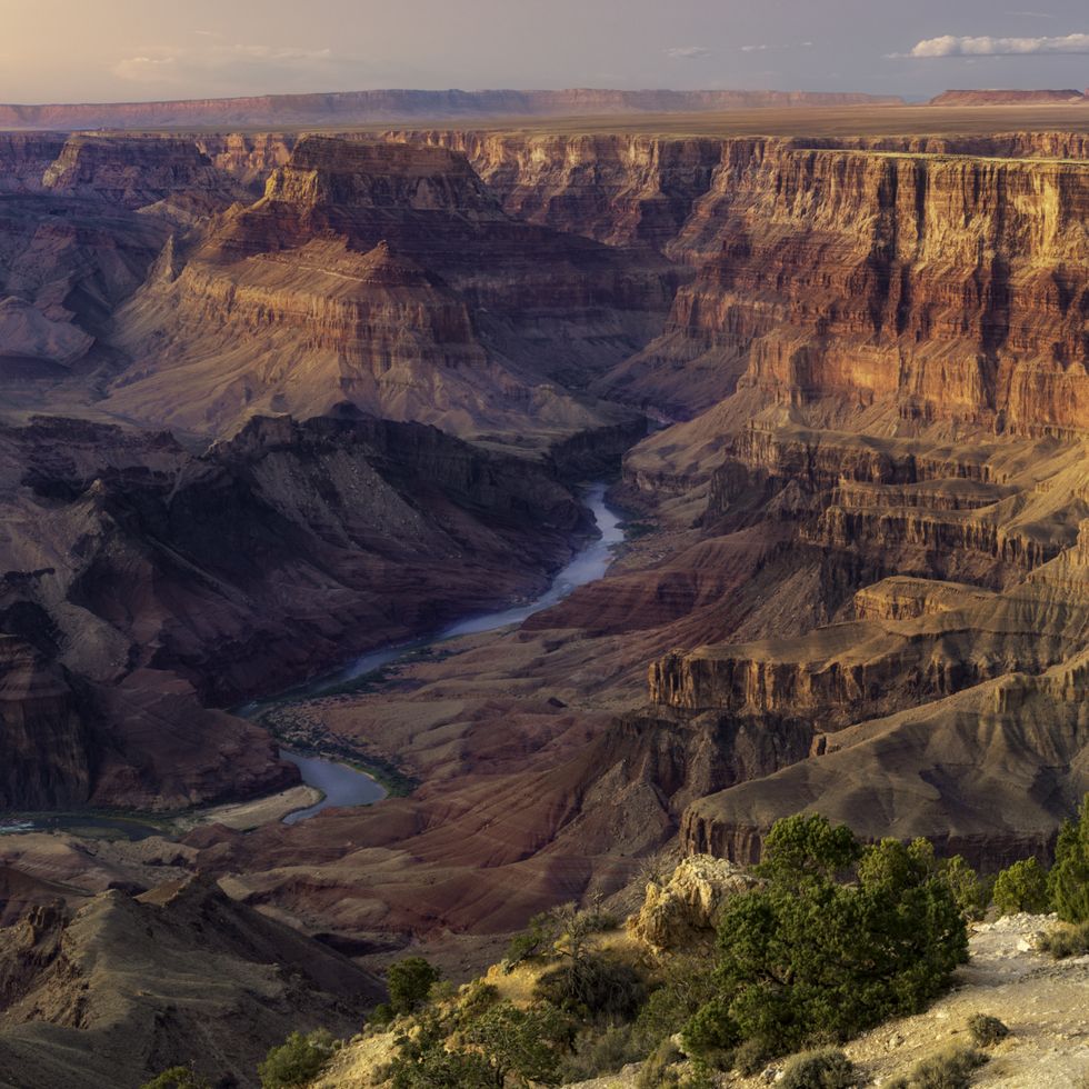 sunset at desert view point