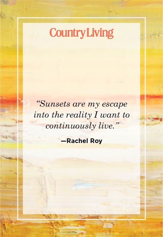 sunset quote about escaping into reality