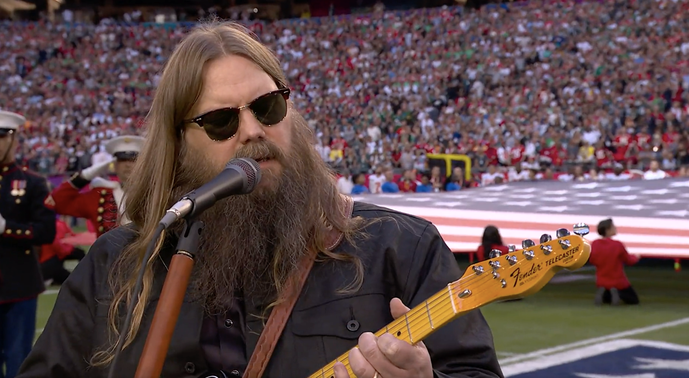 2023 Super Bowl: Chris Stapleton performs national anthem, Babyface sings  'America the Beautiful' before game 