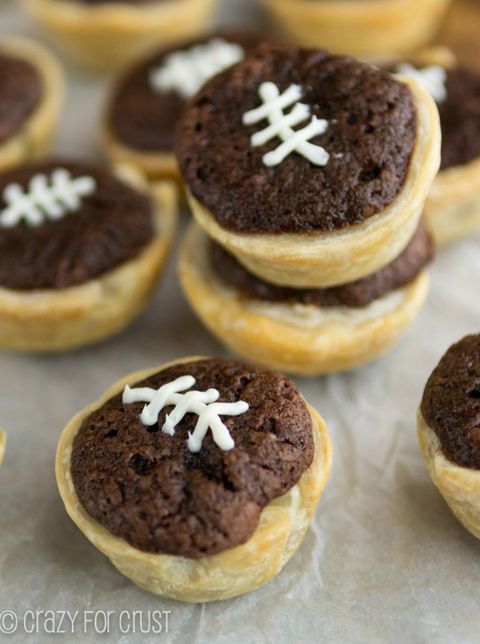 super bowl desserts football brownie pies