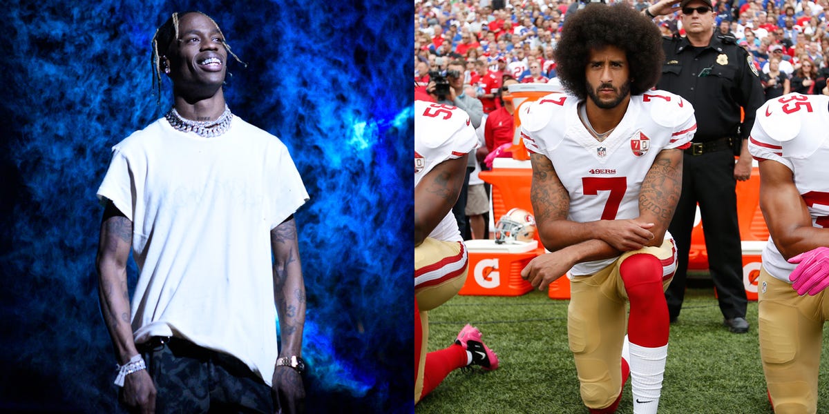 Travis Scott spoke with Kaepernick before confirming Super Bowl gig