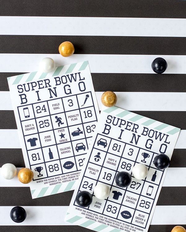 super bowl party games like bingo