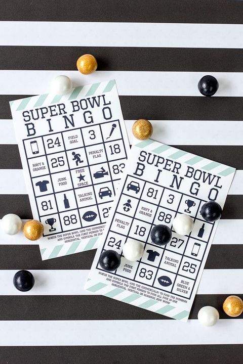 super bowl party games like bingo