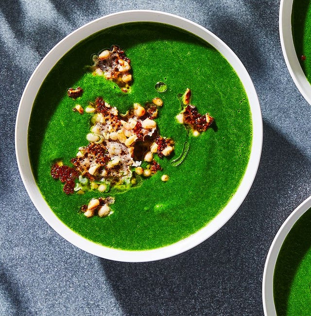 super-green-soup-with-parm-crisps-protein-soups-64ac4516121df.jpg?crop=1xw:0 Green Mediterranean Diet: Benefits, Risks, And Recipes