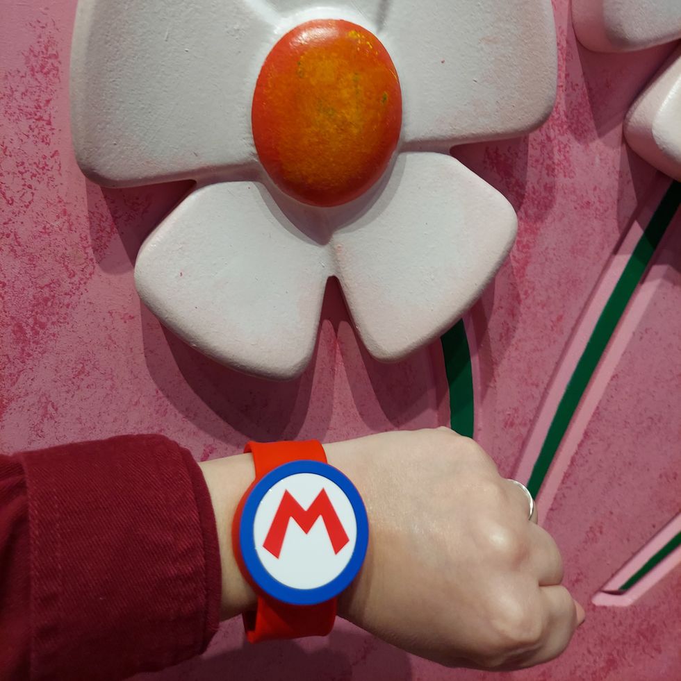 a mario themed power up band