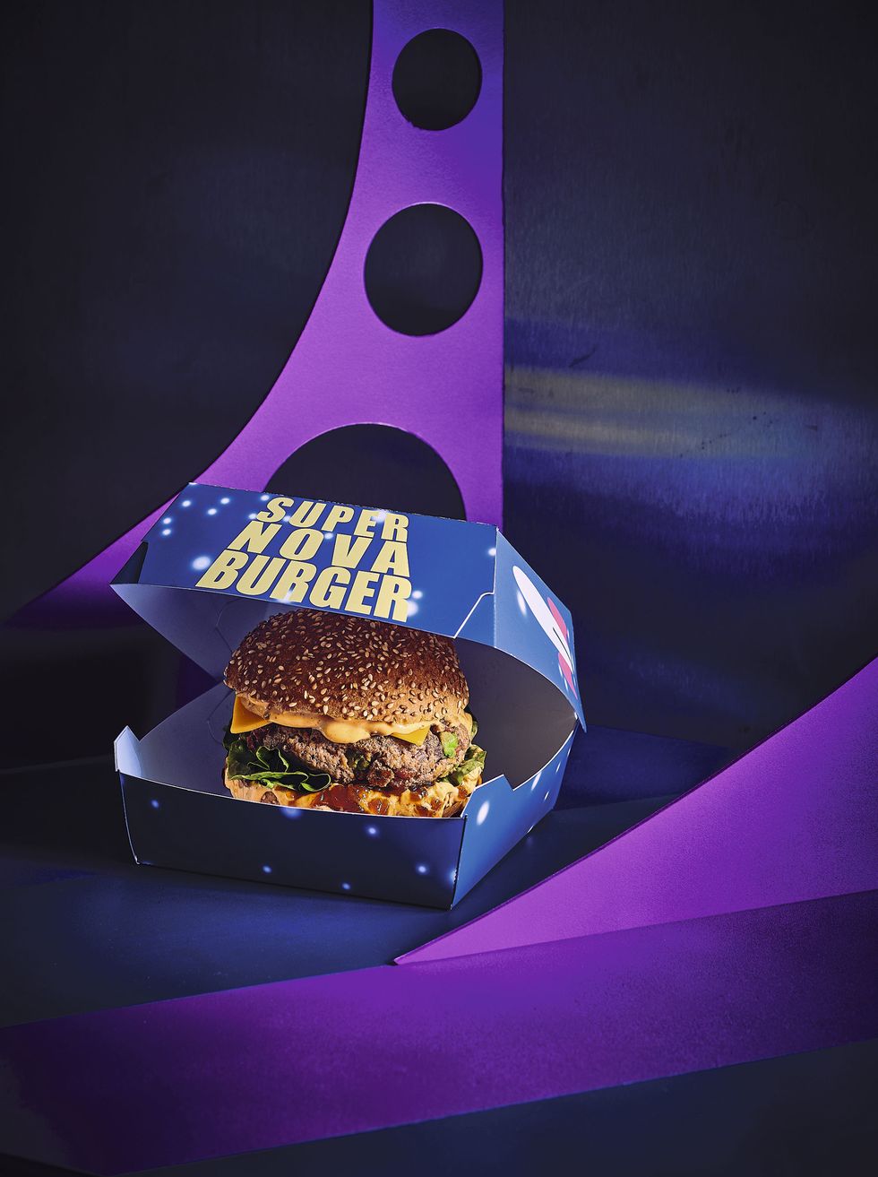 Super Nova Burger,  plato recreado en el libro 'Recetas de Película' por el chef Thibaud Villanova