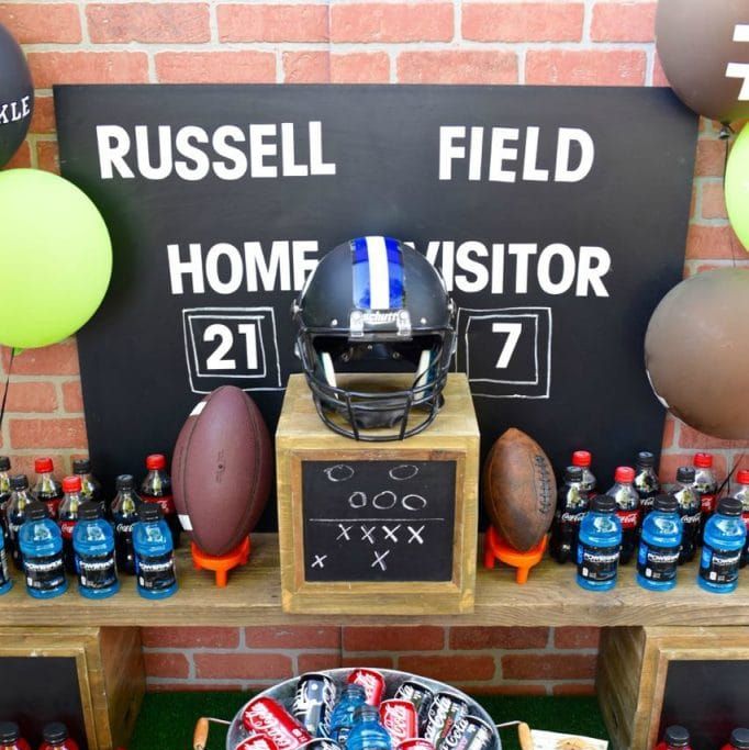 17 DIY Super Bowl Decorating Ideas - Football-Themed Party Decor