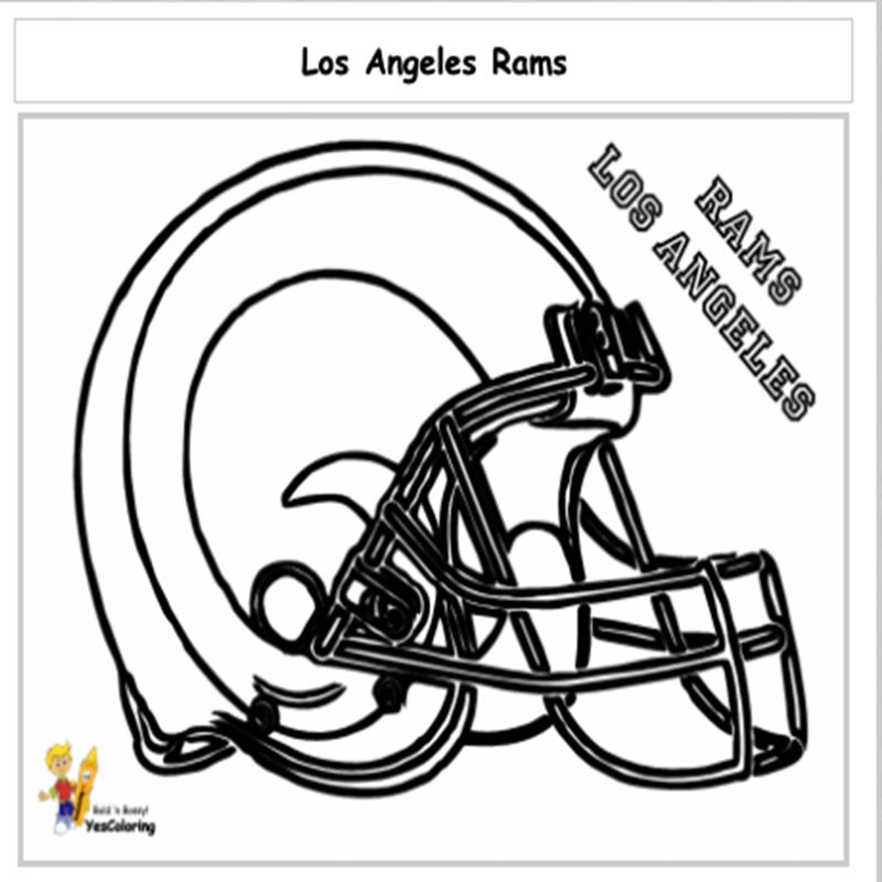 Trendy Football Helmet Coloring Pages