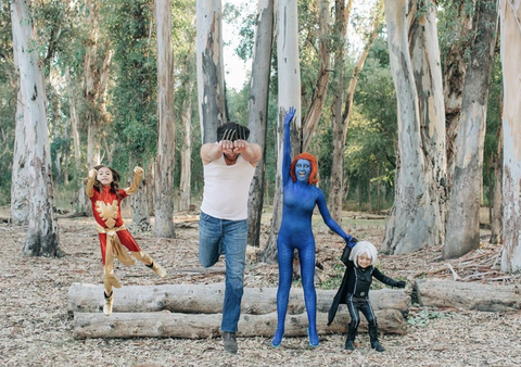 superhero halloween costumes   x men family costume