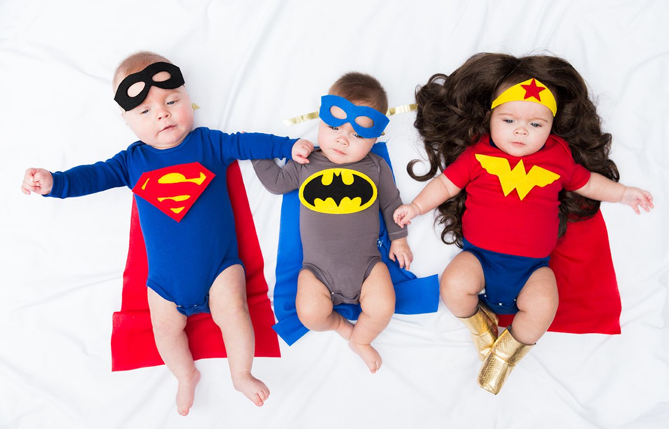 Superhero orders baby outfit