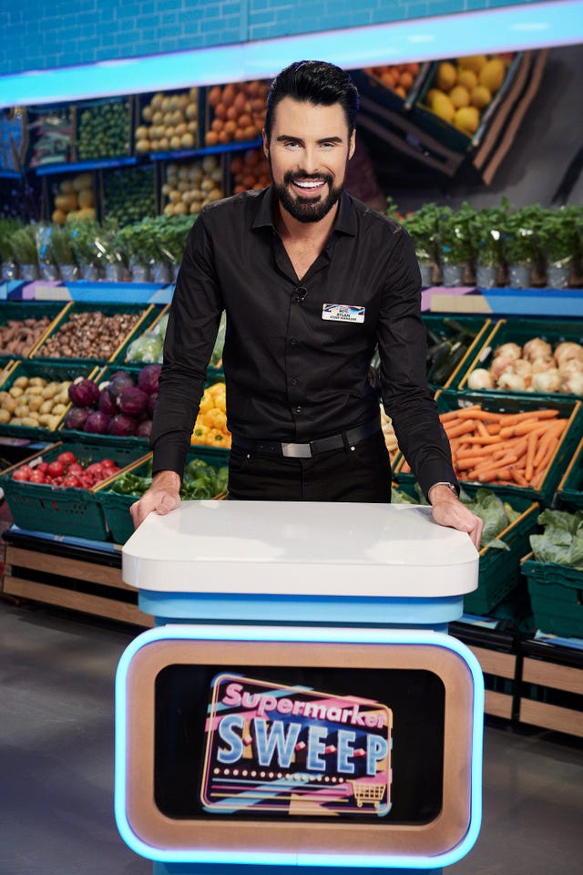 Rylan Clark-Neal on ITV's Supermarket Sweep.