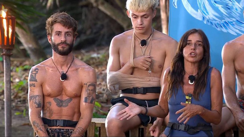 pelayo diaz y carmen alcayde discuten en 'supervivientes'