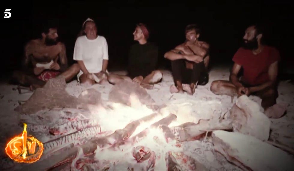 ana maría, barranco, hugo, jorge y rocío en 'supervivientes 2020'