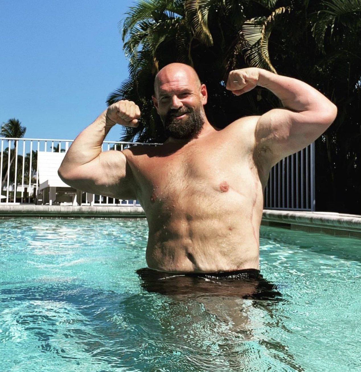 Ethan Suplee Shows Off His Physique in a Shirtless Pool Photo