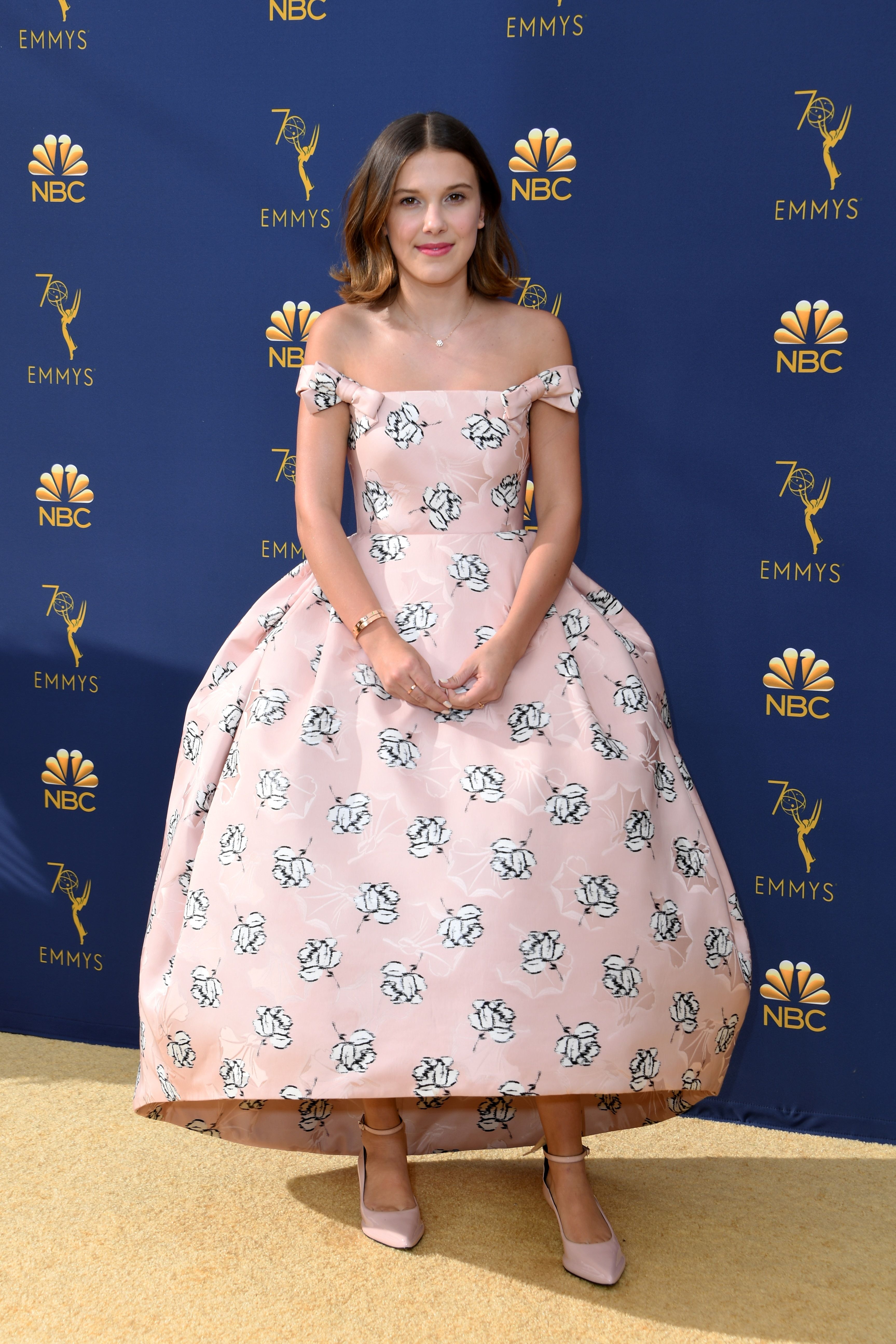 Emmys 2018: Millie Bobby Brown Wore CALVIN KLEIN BY APPOINTMENT