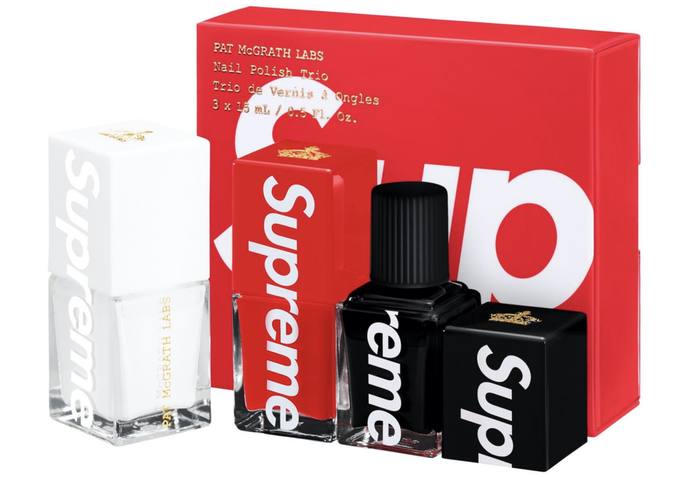 Supreme x McGrath Nail Polish Set of 3 (Red deals White Black)