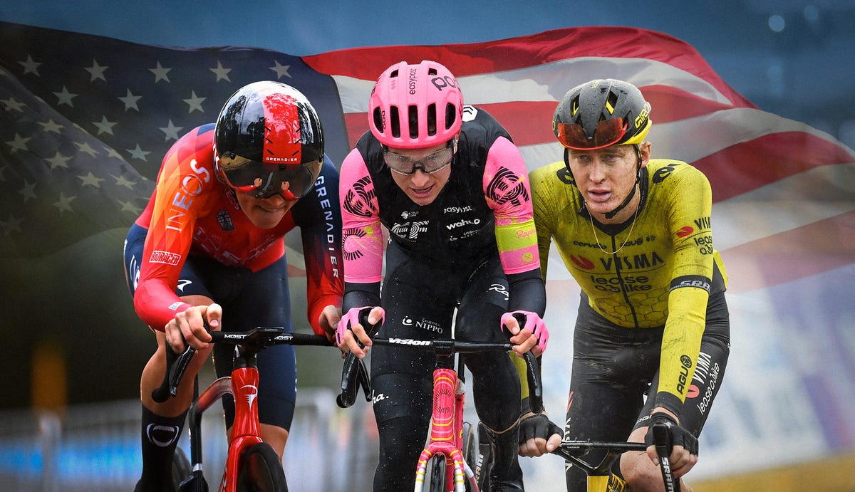 a group of men riding bikes