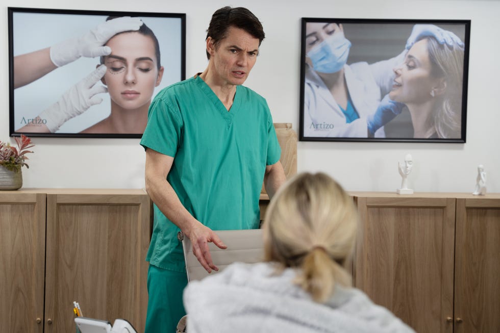 surgeon and steph miliganfox, emmerdale