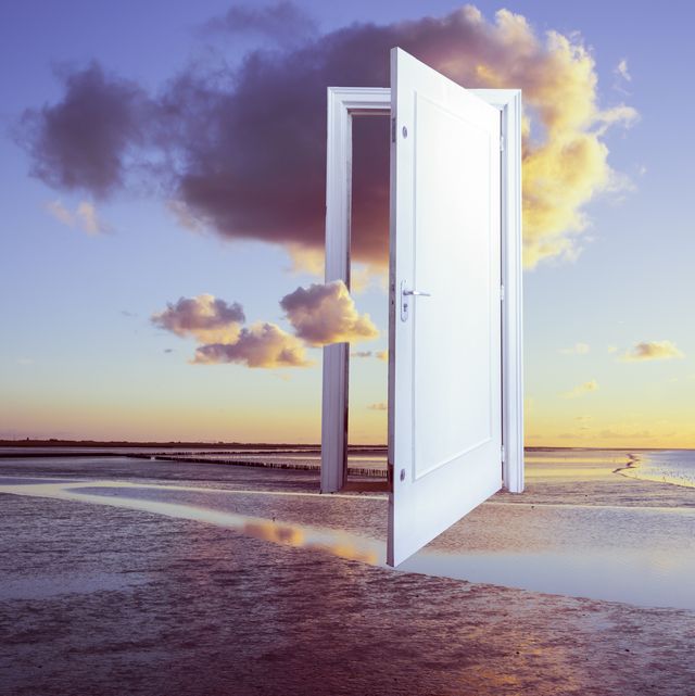 surrealistic door to freedom