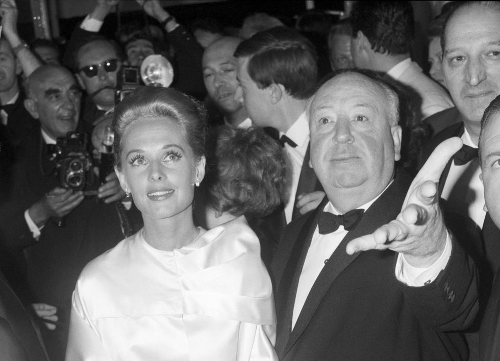 tippi hedren and alfred hitchcock at cannes