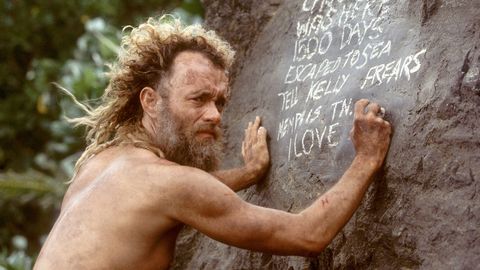 cast away, a good housekeeping pick for best survival movies, stars tom hanks as a man who must survive alone on an island