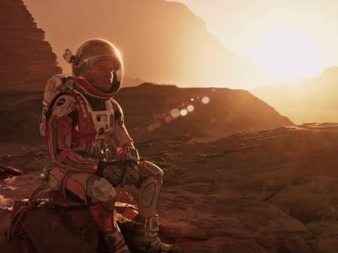 the martian, a good housekeeping pick for best survival movies, stars matt damon as a botanist who has to survive alone on mars