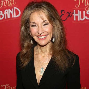 Susan Lucci in 2025 and in 2010 two portraits of a woman showcasing different hairstyles and outfits