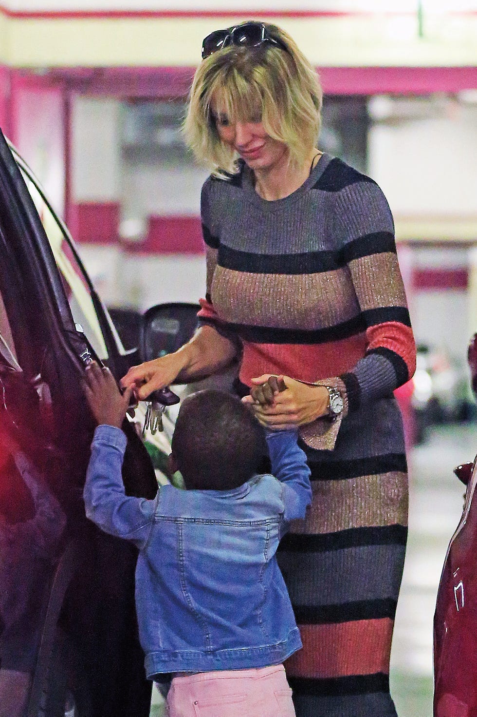 Susanna Griso con su hija pequeña
