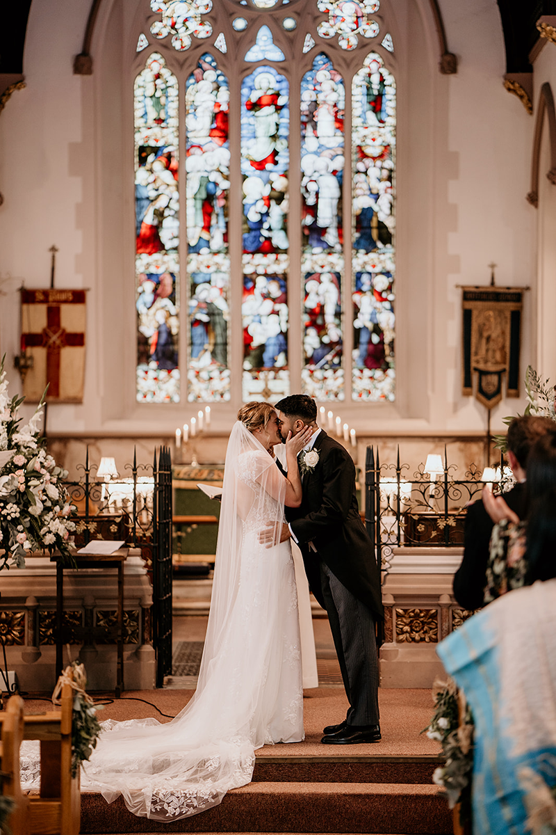 susie and avik on their wedding day