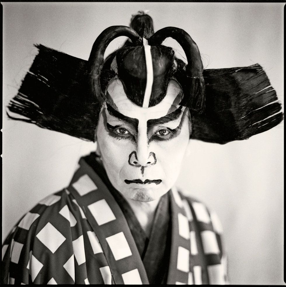 Kabukiacteurs zijn ware beroemdheden vooral de mannen die de vrouwenrollen vertolken