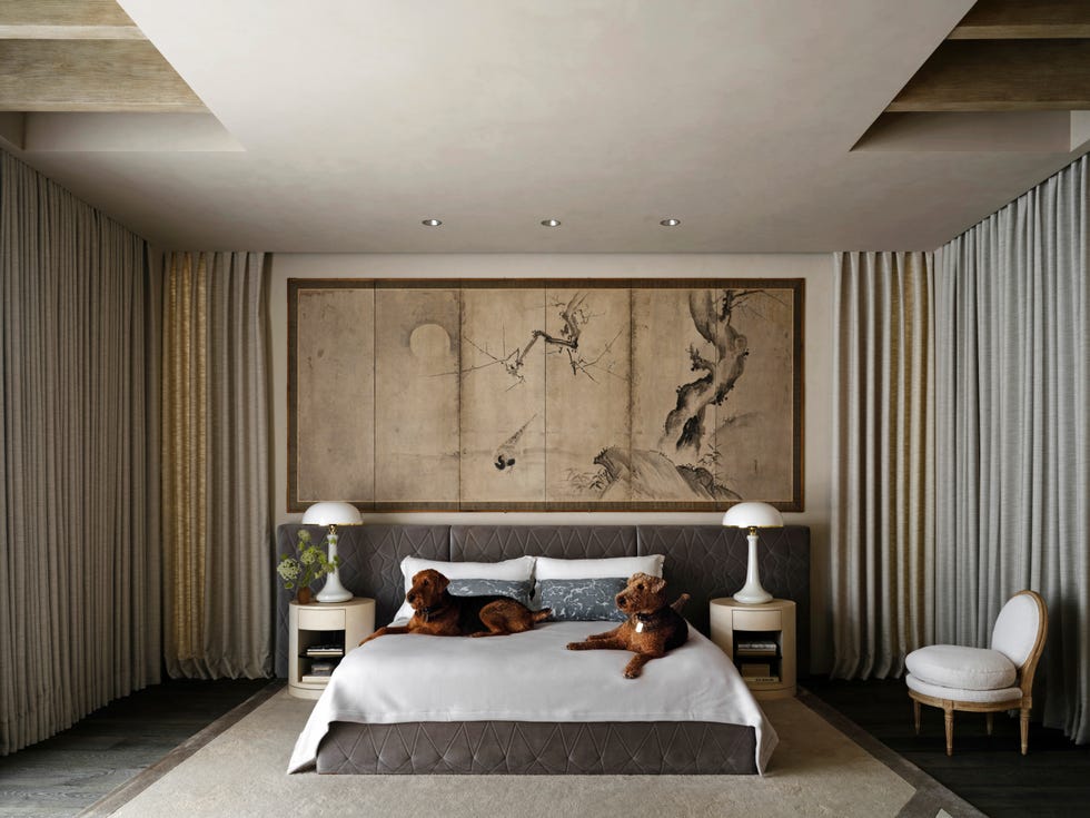 casa de campo contemporánea: dormitorio principal
