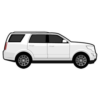 white SUV graphic