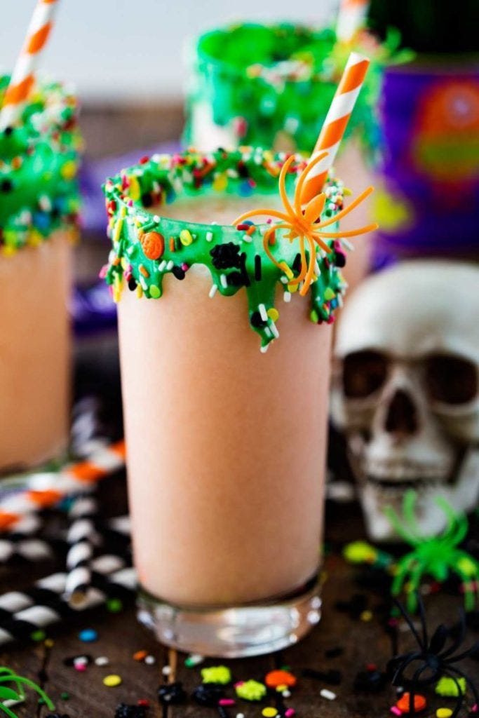 swamp punch halloween drink