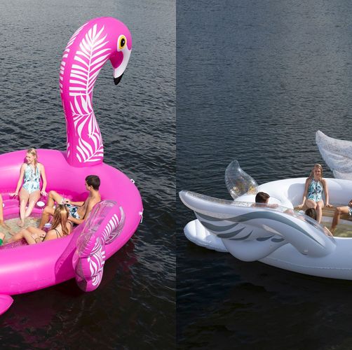 Six-Person Swan Pool Floats Are Back, So Get Yours Before They