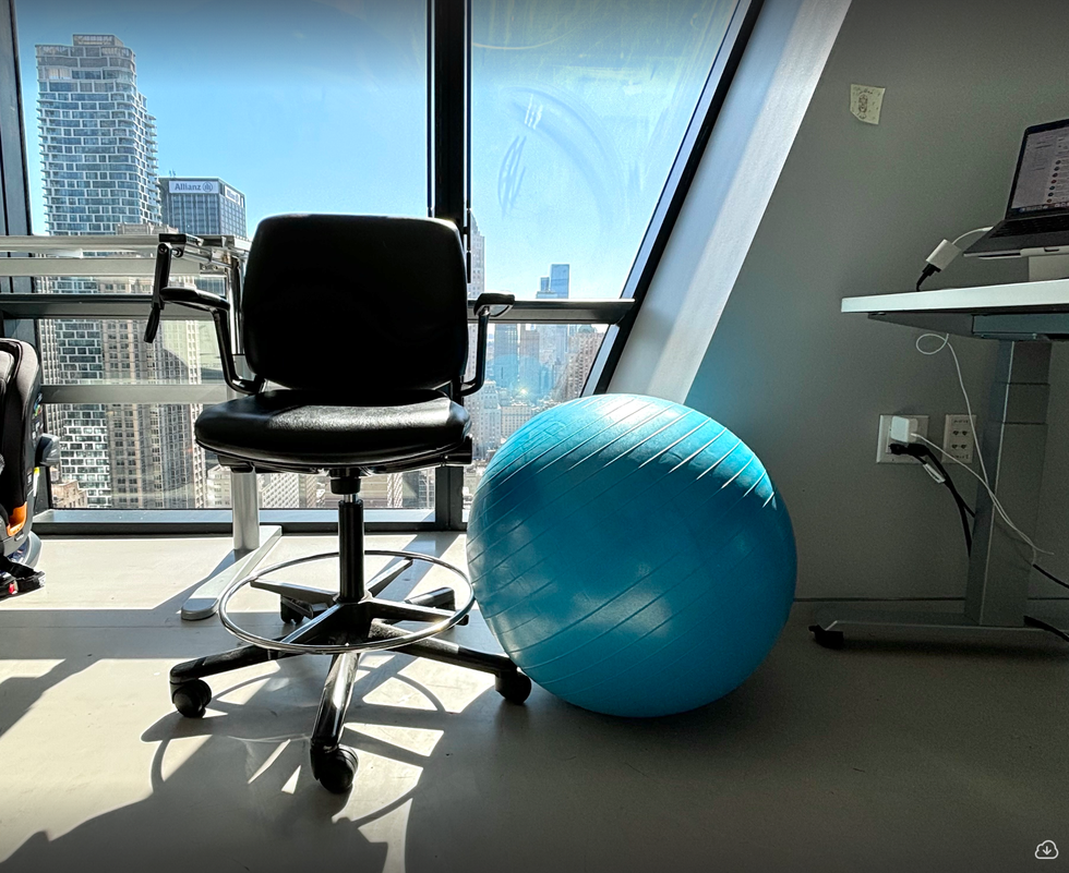 should you swap your desk chair for a yoga ball