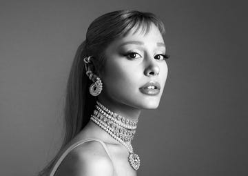 elegant display of fine jewelry and hairstyling