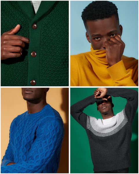 Green, Clothing, Collar, Neck, Sweater, T-shirt, Sleeve, Outerwear, Yellow, Button, 