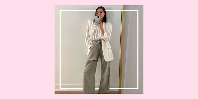 Wide leg sweatpants outfit  Wide leg sweatpants outfit, Effortlessly chic  outfits, Aesthetic clothes