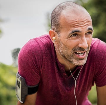 Sweaty mature jogger Sweaty mature jogger