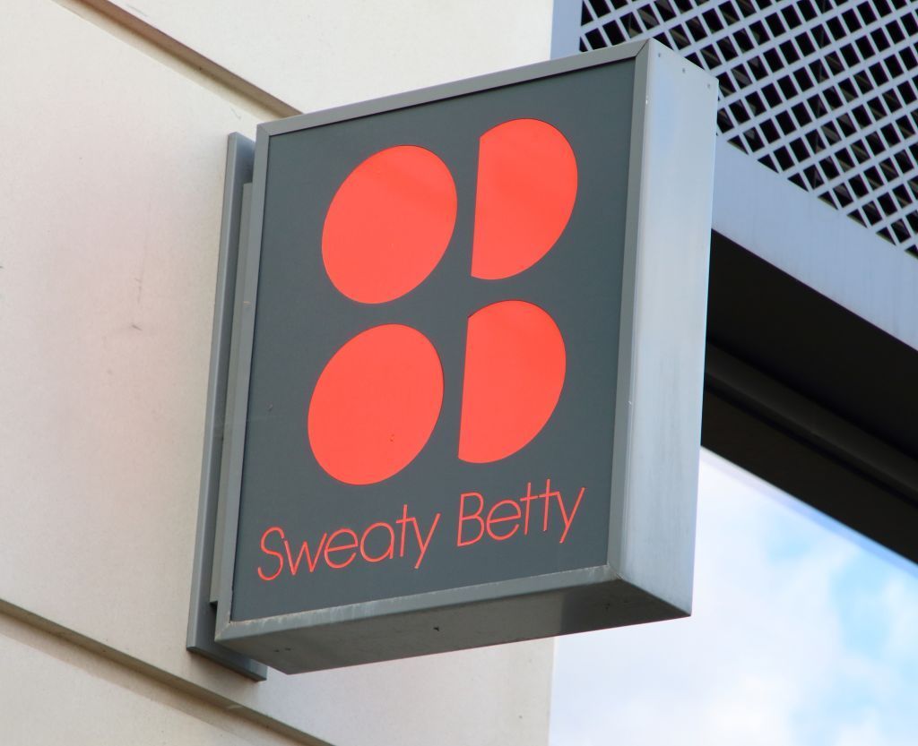 The Sweaty Betty Main Entrance Logo Sign.11 King`s Blvd, London