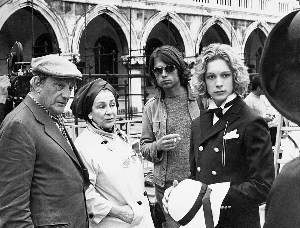 on the set of morte a venezia