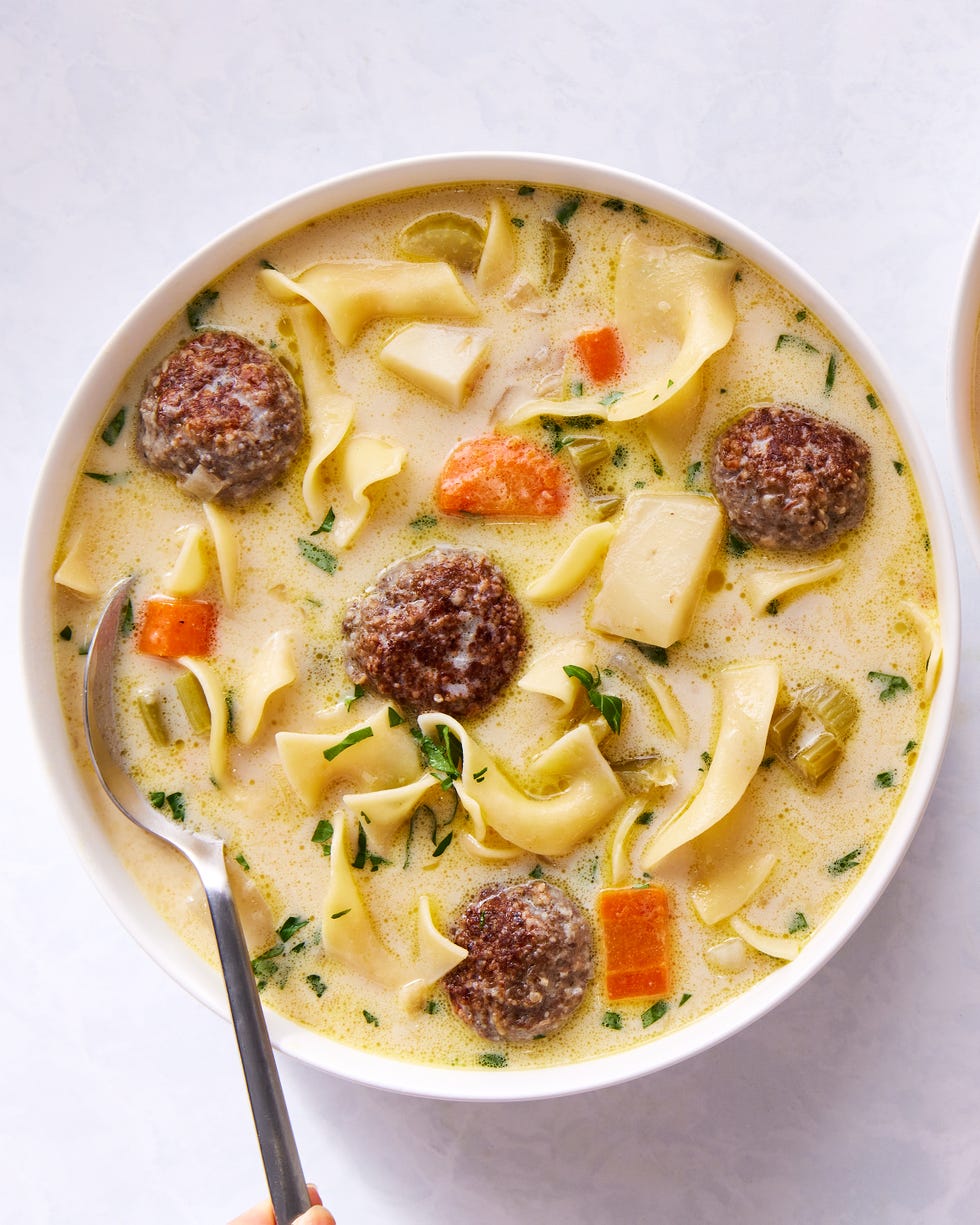 swedish meatball soup with cream beer cheddar cheese