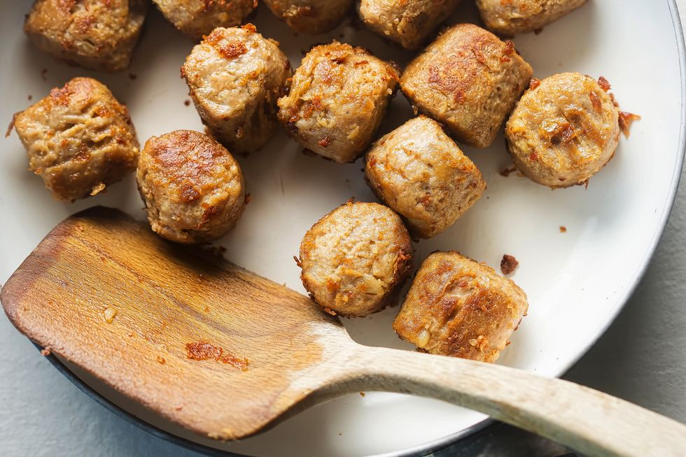 swedish style meat free savoury flavoured balls, made with mycoprotein
