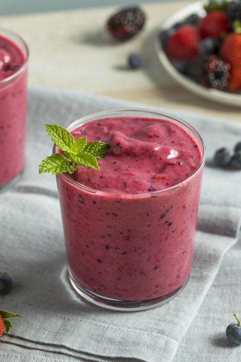 Sweet Homemade Healthy Berry Smoothie