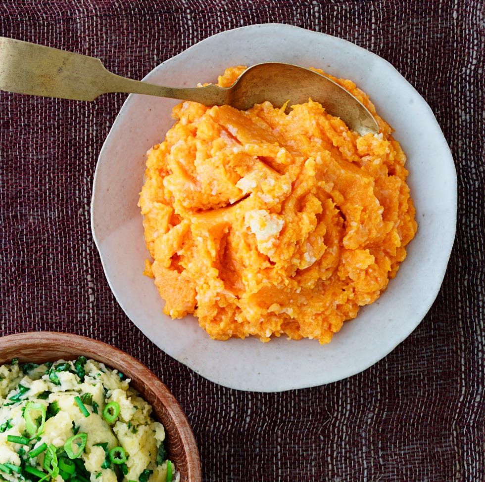 sweet potato and cauliflower mashed potatoes