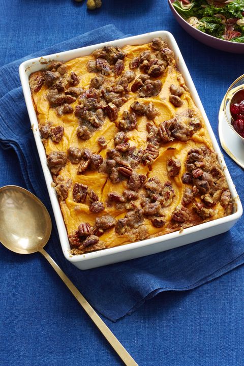 sweet potato casserole with brown-buttered pecans 