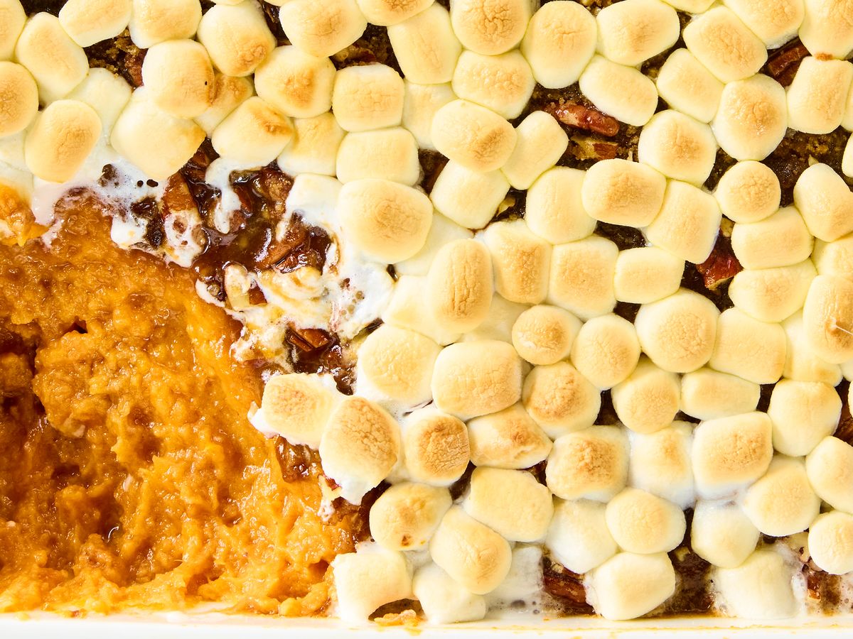 Marshmallow-Topped Sweet Potatoes Recipe 